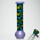 Unity Glassworks - Worked Beaker - Earth Water & Purple Satin - The Cave