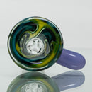 Unity Glassworks - Worked Beaker - Earth Water & Purple Satin - The Cave