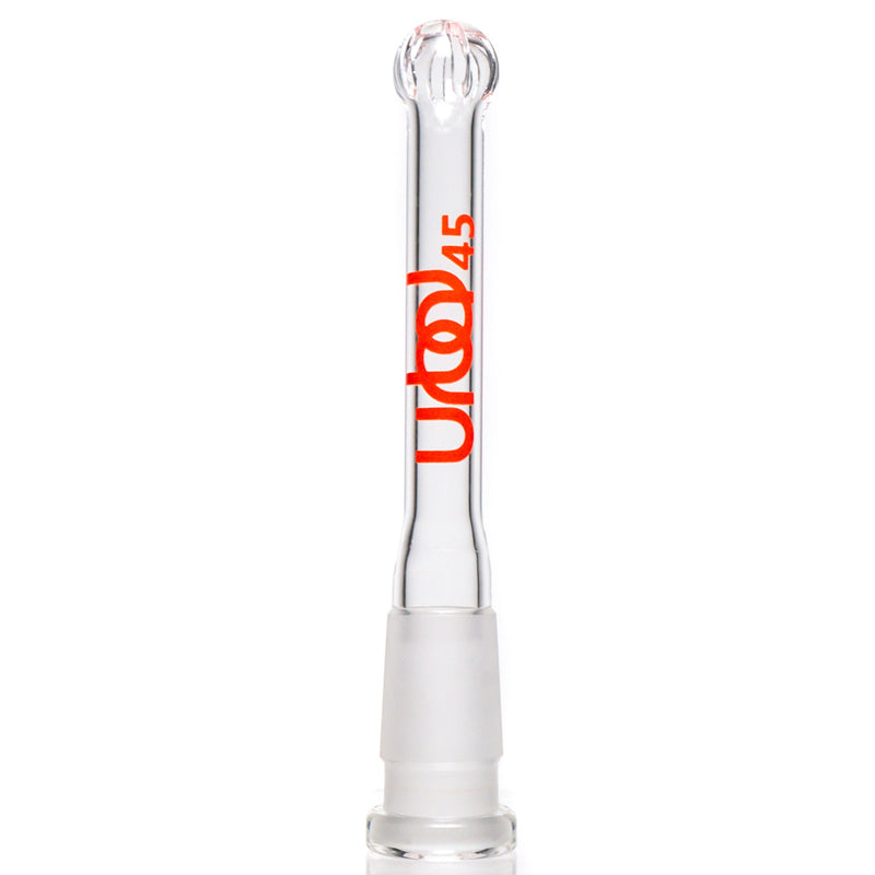 Urbal Technologies - 6 Slit Downstem - 4.5" - Clear w/ Red* - The Cave
