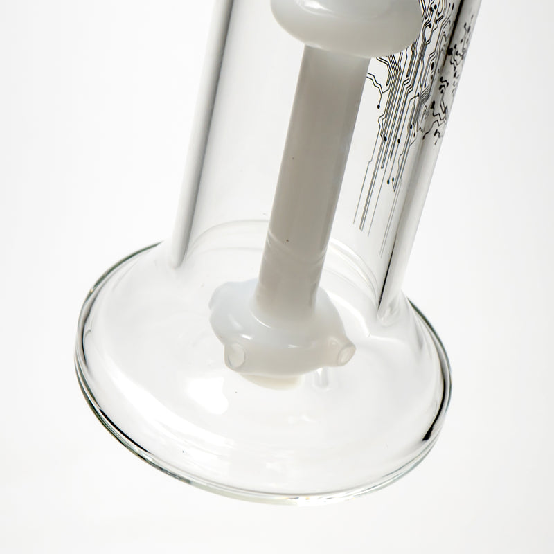 Urbal Technologies - Hybrid 4 Hole Bubbler - 18mm - White w/ Black Tree Label - The Cave