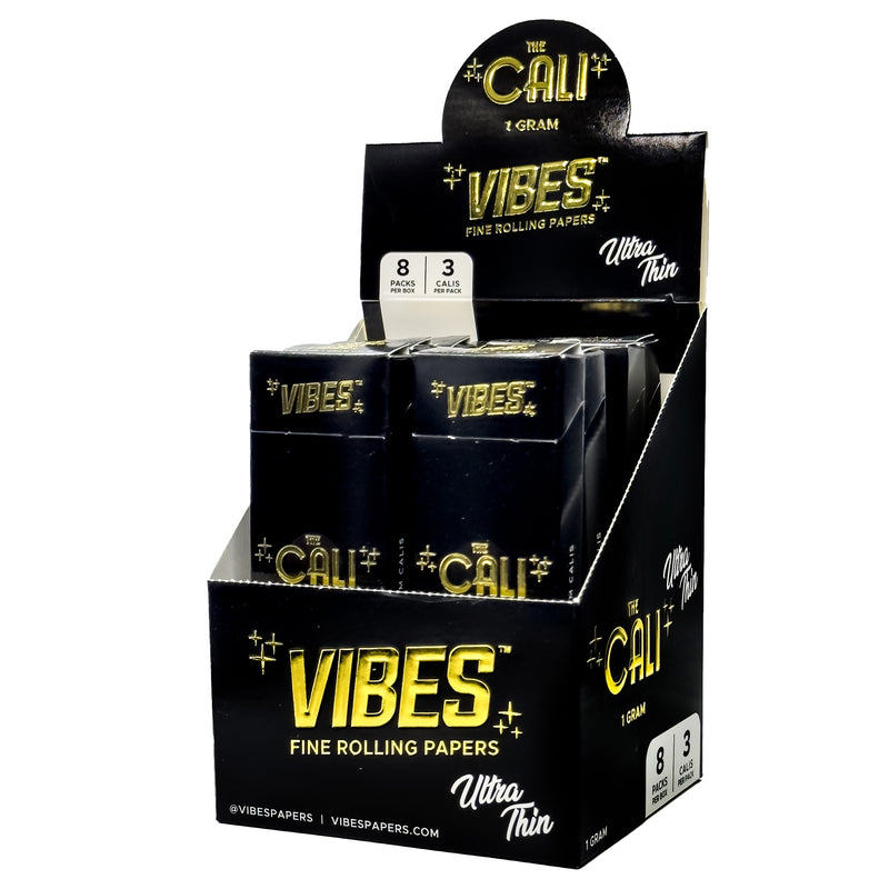 Vibes - The Cali - Ultra Thin - 3 Cones - 1 Gram - 8 Pack Box - The Cave