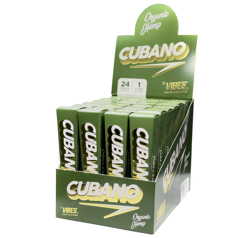 Vibes - Cubano Organic Hemp - 1 Cone - 24 Pack Box - The Cave