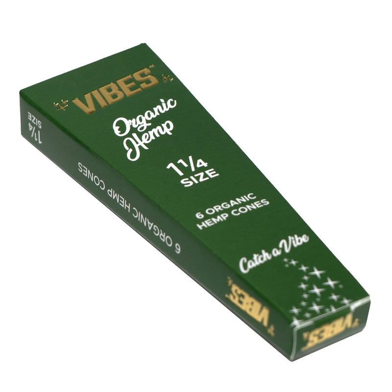 Vibes - 1.25 Organic Hemp - 6 Cones - Single Pack - The Cave