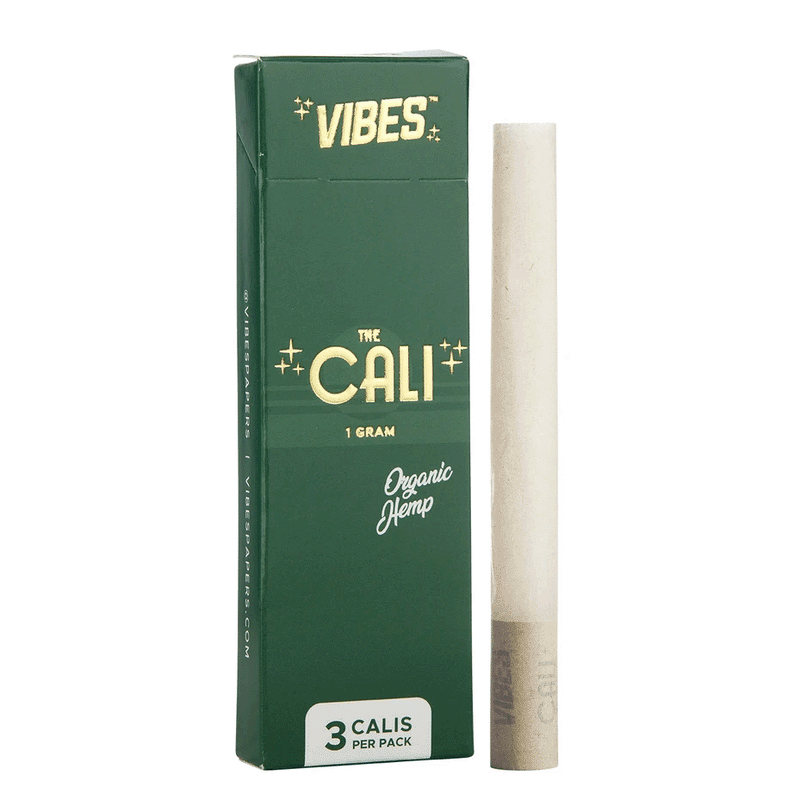Vibes - The Cali - Organic Hemp - 3 Cones - 1 Gram - 8 Pack Box - The Cave