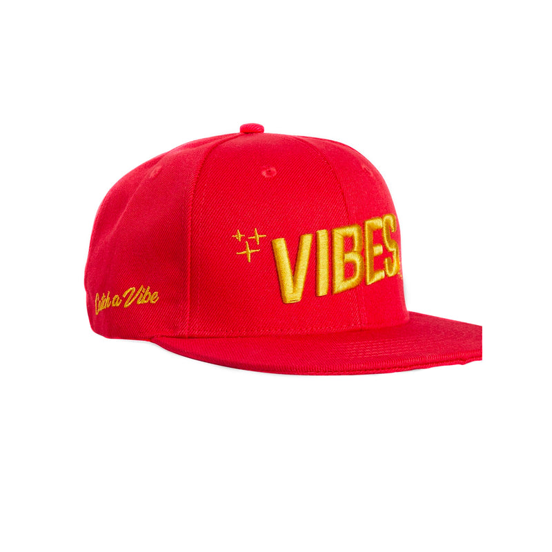 Vibes - Snapback - Red - The Cave