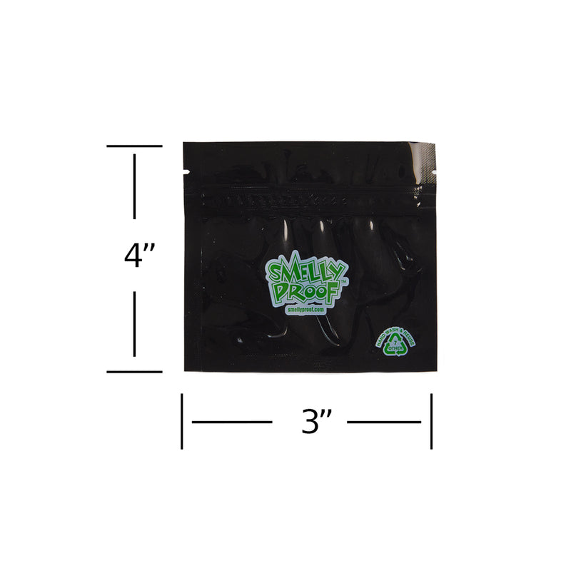 Smelly Proof - XS Bag - Black - 100 Pack - The Cave