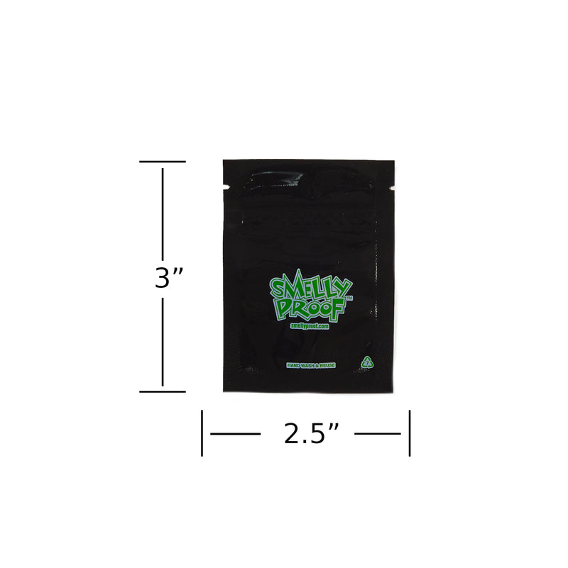 Smelly Proof - XXS Bag - Black - 100 Pack - The Cave