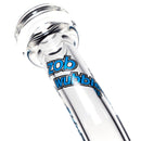 ZOB Glass - 16" Straight Wubbler 8 Arm Tree Perc - Pyramids Label - Blue & Black - The Cave