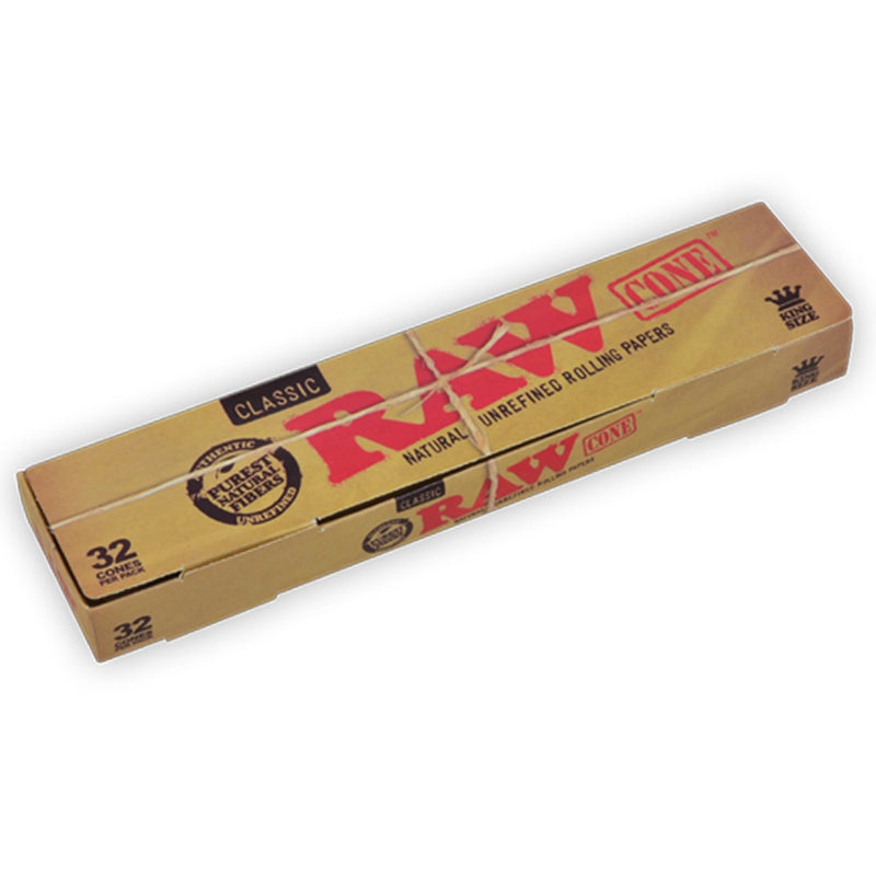 RAW - King Size Classic - 32 Cones - Single Pack - The Cave