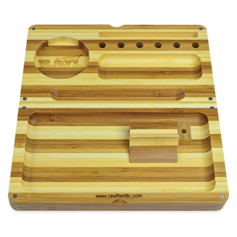 RAW - Rolling Tray Back - Flip Striped Bamboo - The Cave