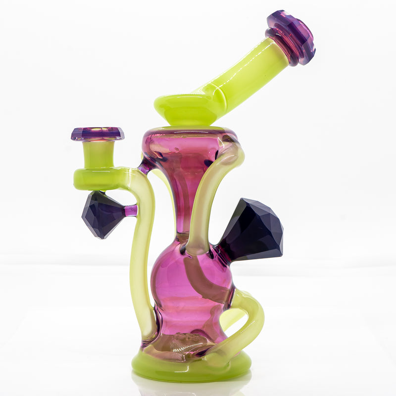 Anton Glass - Faceted Split Drain Recycler - Royal Jelly & Antidote - The Cave