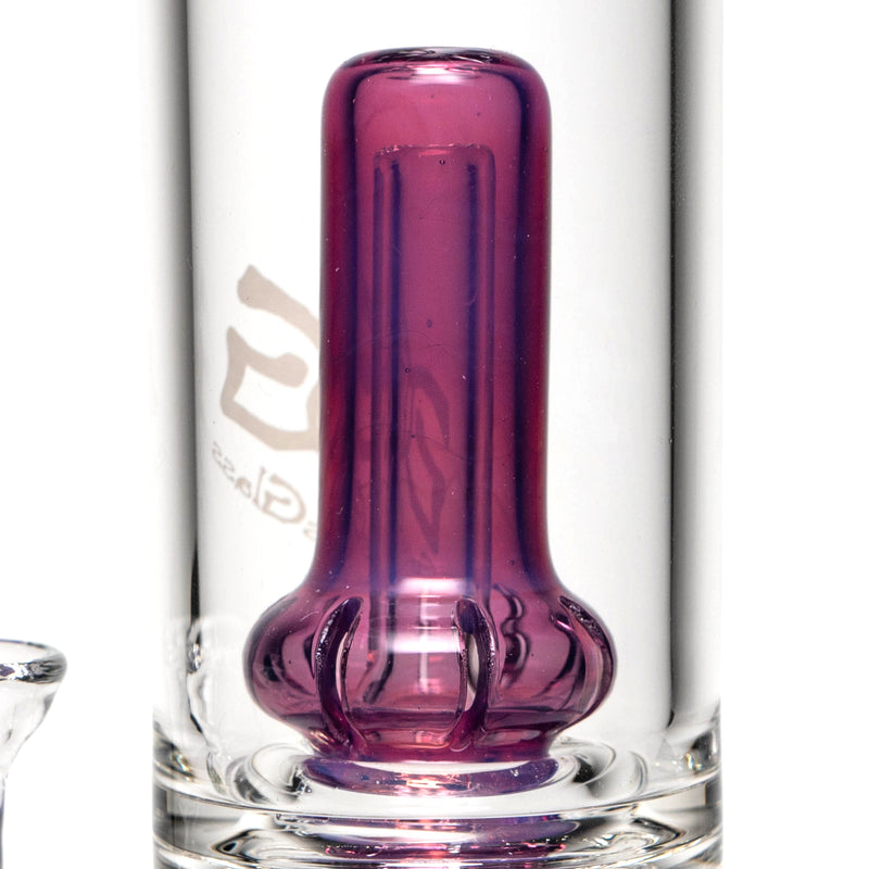 Geos Glass - Double Shredder - Gold Purple Phoenix - The Cave