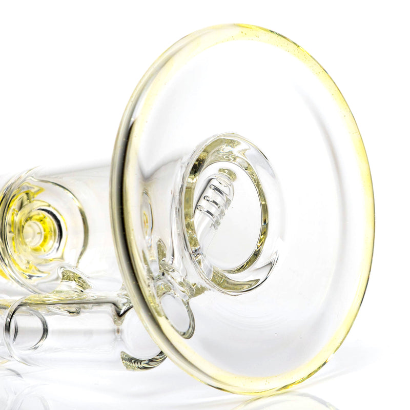 Geos Glass - Double Shredder - Thomas' Transparent Yellow - The Cave