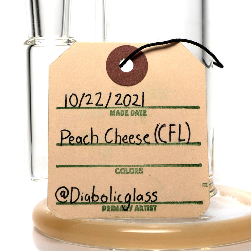 Geos Glass - Double Shredder - CFL Peach Cheese - The Cave