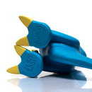 Elbo - 6" Vinyl Toy - Open Mouth Raptor - Blue - The Cave