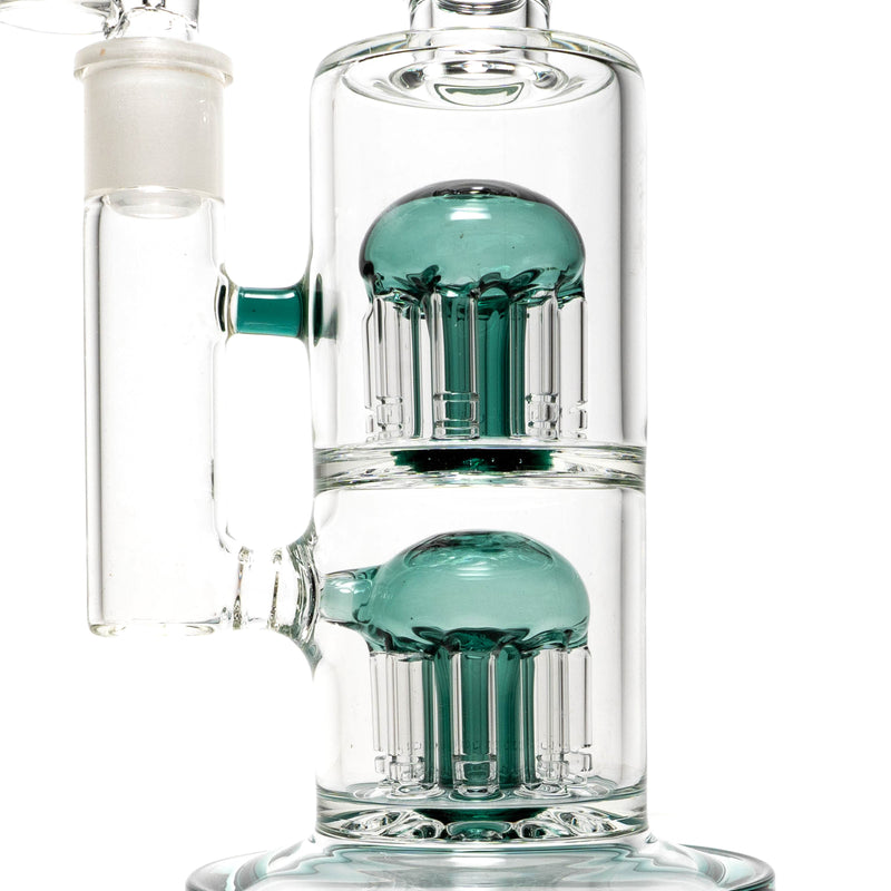 Shooters - Double Tree Perc Rig - Teal Accents - The Cave