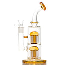Shooters - Double Tree Perc Rig - Amber Accents - The Cave
