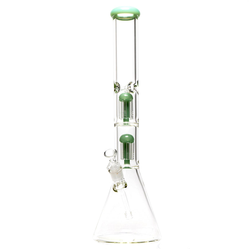 Shooters - 19" Double Tree Beaker - Mint Accent - The Cave