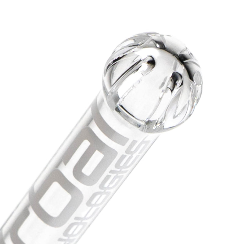 Urbal Technologies - 6 Slit Downstem - 4" - Clear w/ White - The Cave