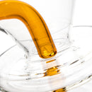 Shooters - Straight Foot Vase Bubbler - Amber Accent - The Cave