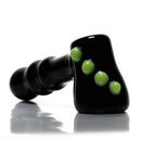 Shooters - Dimple Grip Hammer Bubbler - Black & Milky Green - The Cave