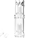 Shooters - 19" Double Circ Beaker - Blue Accent - The Cave