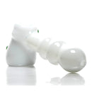 Shooters - Dimple Grip Hammer Bubbler - White & Green - The Cave