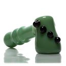 Shooters - Dimple Grip Hammer Bubbler - Green & Black - The Cave