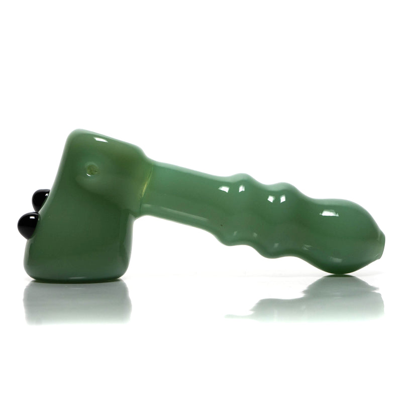 Shooters - Dimple Grip Hammer Bubbler - Green & Black - The Cave