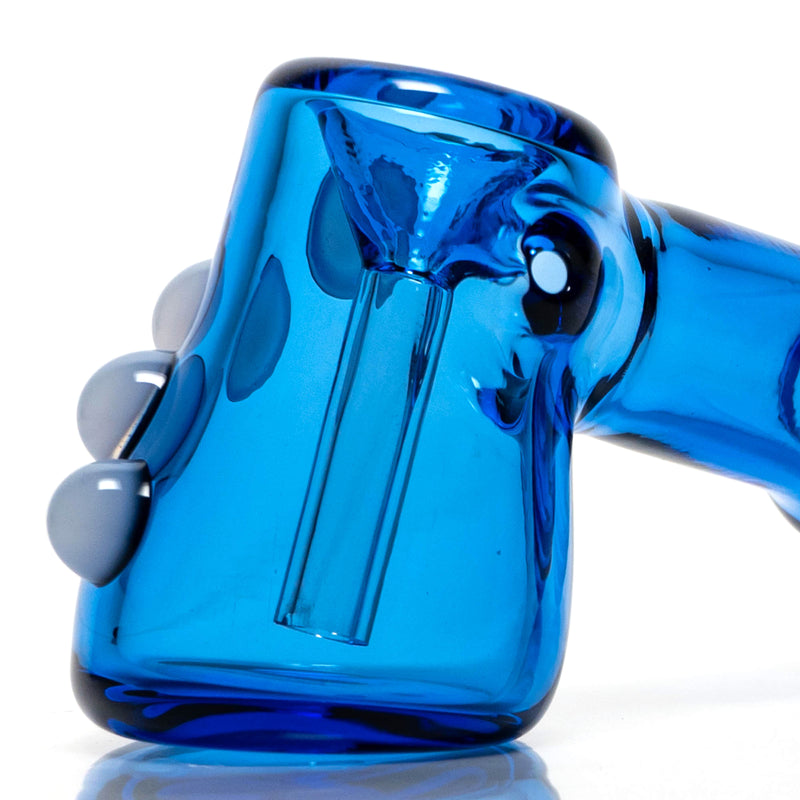 Shooters - Dimple Grip Hammer Bubbler - Blue & White - The Cave