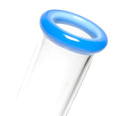 Shooters - 12" Tree Perc Diamond Base Beaker - Milky Blue Accent - The Cave