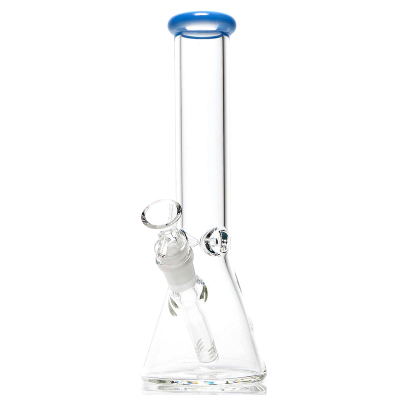 Shooters - 10" Beaker - Milky Blue Accent - The Cave
