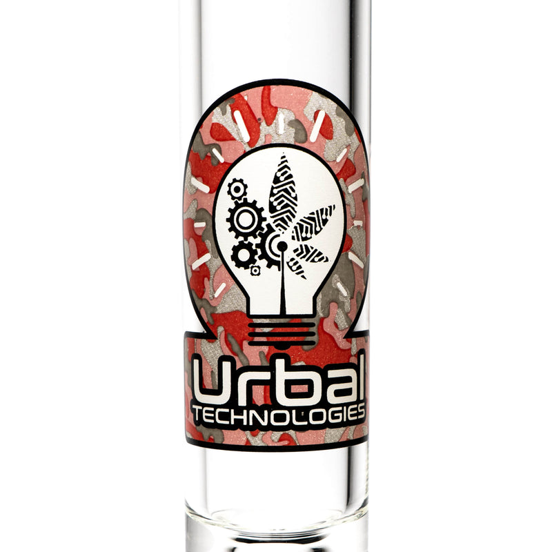 Urbal Technologies - 13" Beaker - 45x5 - Red Camo Label w/ White Set - The Cave