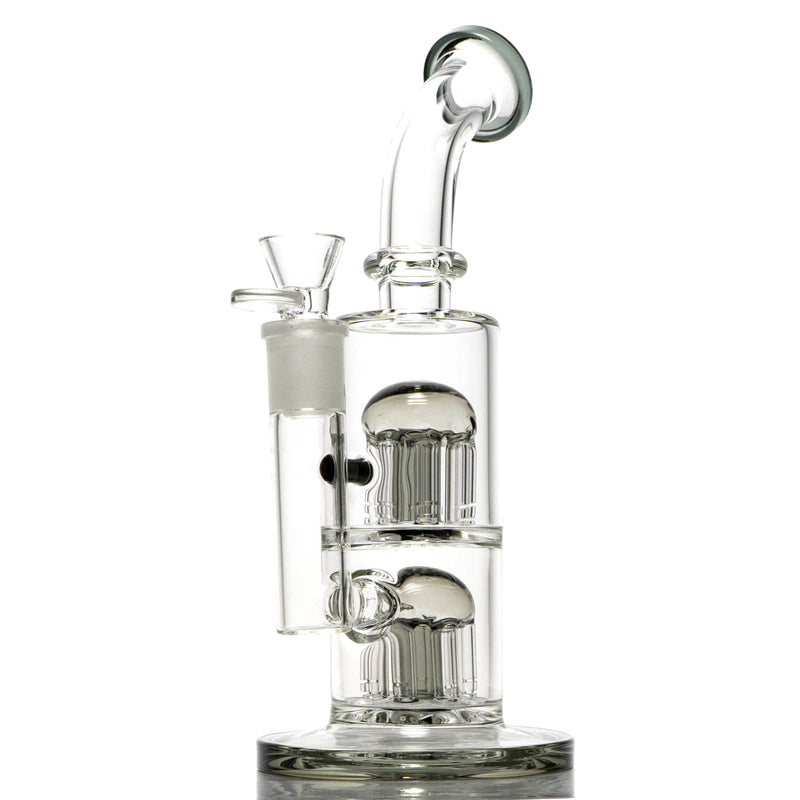 Shooters - Double Tree Perc Rig - Smoke Accents - The Cave