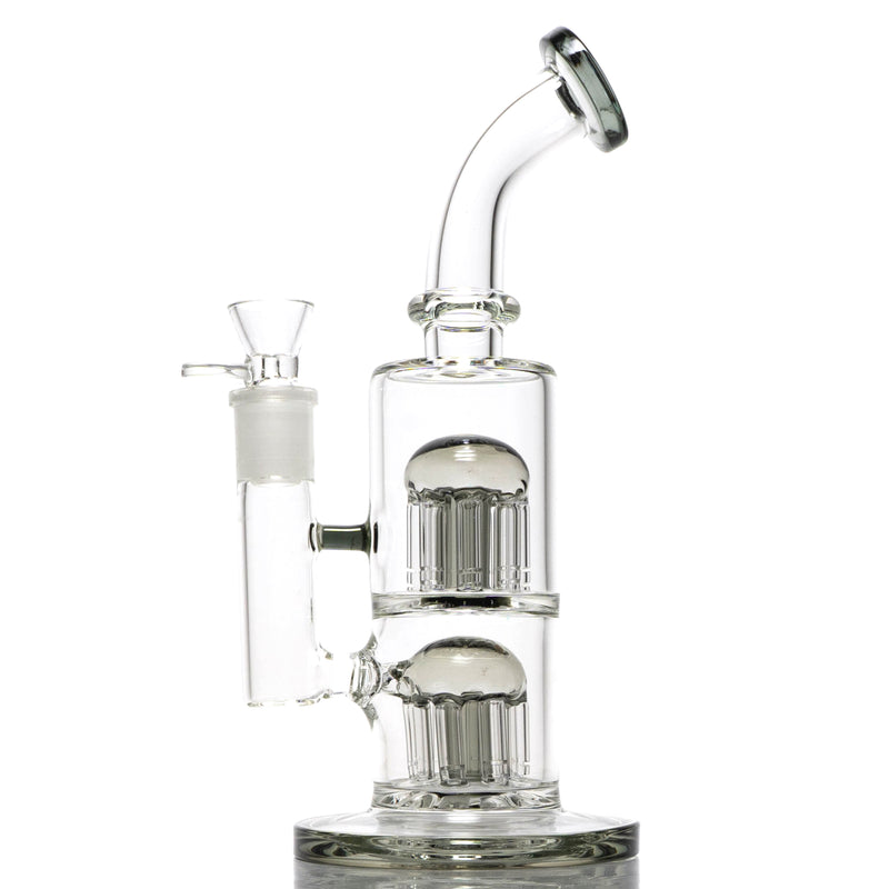 Shooters - Double Tree Perc Rig - Smoke Accents - The Cave