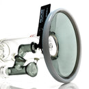 ROOR.US - 99 Series - 18” Fixed Straight w/ Barrel Perc - Smoke & White - Black & White Label - The Cave