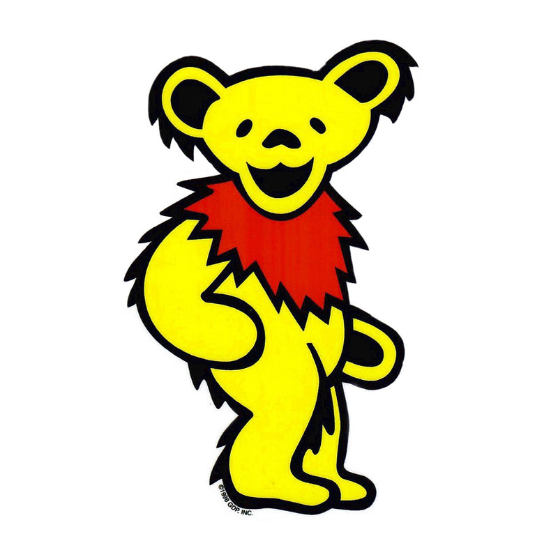 Culture Sticker - Dancing Bear Yellow 3x5" - The Cave