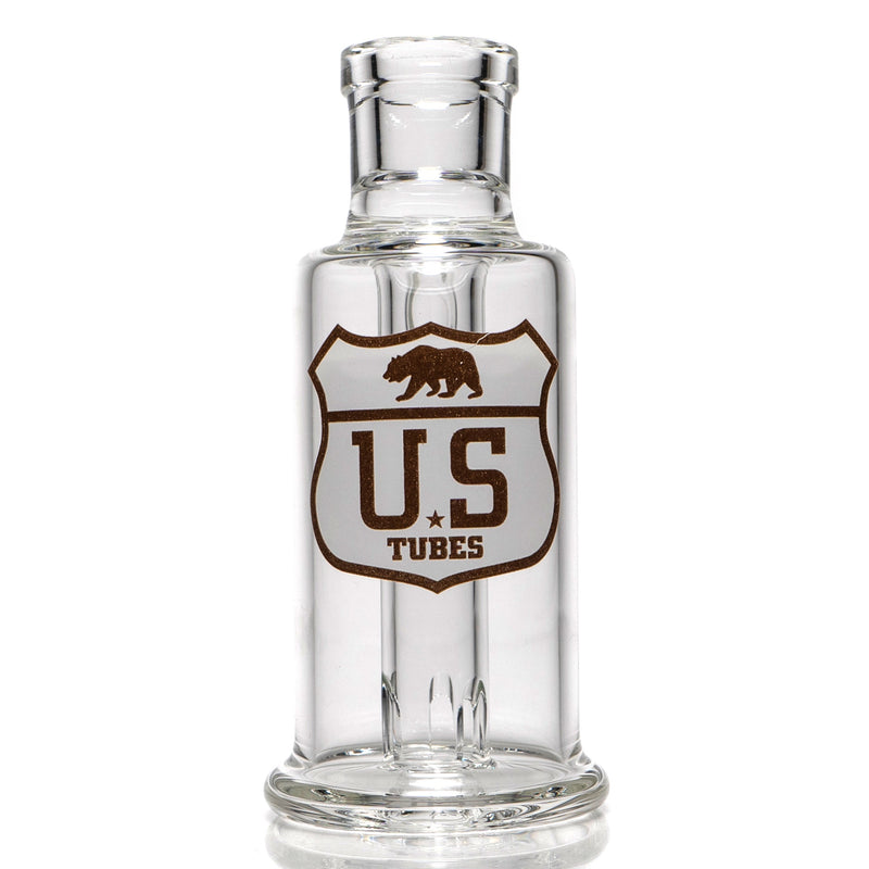 US Tubes - Ash Catcher - 18mm 45° - White & Brown Highway Label - The Cave