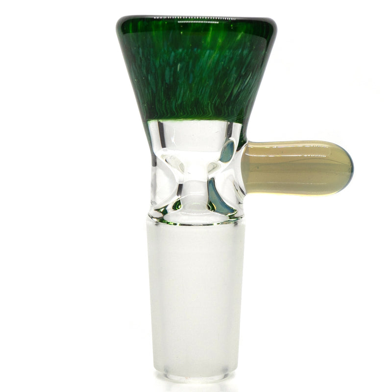 Unity Glassworks - Single Hole Martini Slide - 14mm - Exp. Green & CFL Mirage - The Cave