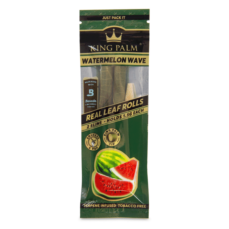 King Palm - Slim Rolls - 2 Pack - Watermelon Wave - The Cave