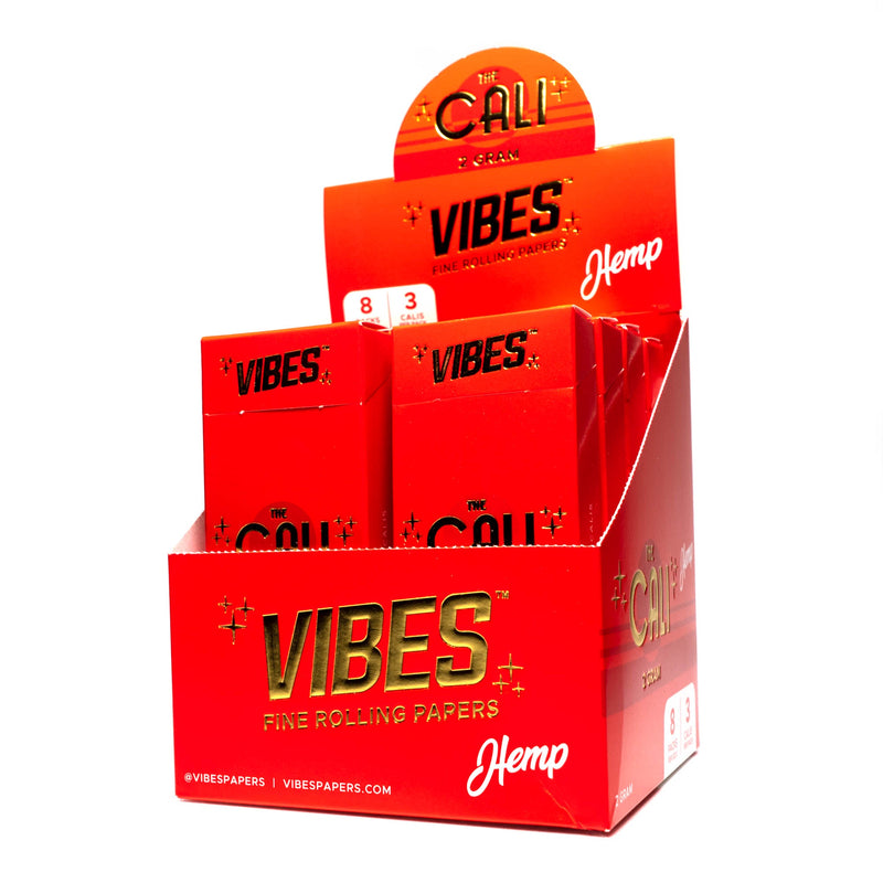 Vibes - The Cali - Hemp - 3 Cones - 2 Gram - 8 Pack Box - The Cave