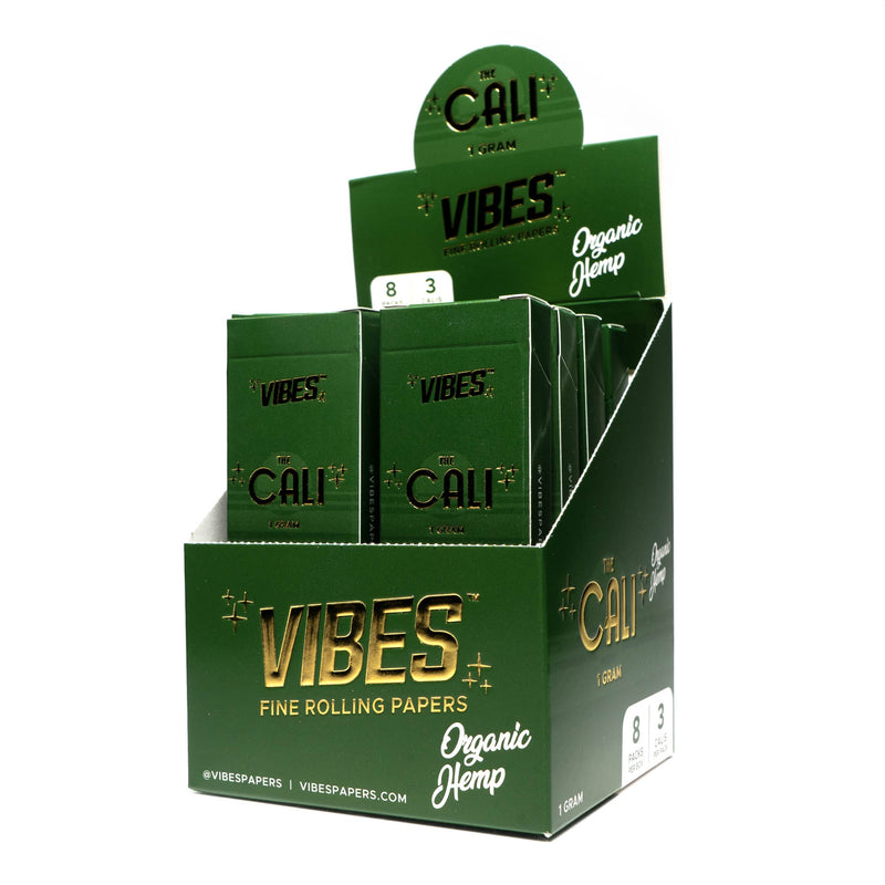 Vibes - The Cali - Organic Hemp - 3 Cones - 1 Gram - 8 Pack Box - The Cave