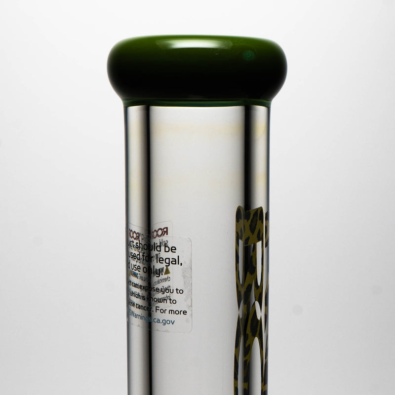 ROOR.US - 99 Series - 18" Beaker - 50x9 - Green Lip - Cheetah Label - The Cave