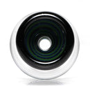 Aaron Vigil - Worked Martini Slide - 18mm - Black, Green & Purple w/ Steelwool - The Cave