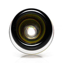 Aaron Vigil - Worked Martini Slide - 18mm - Rasta w/ Metal Fleck - The Cave