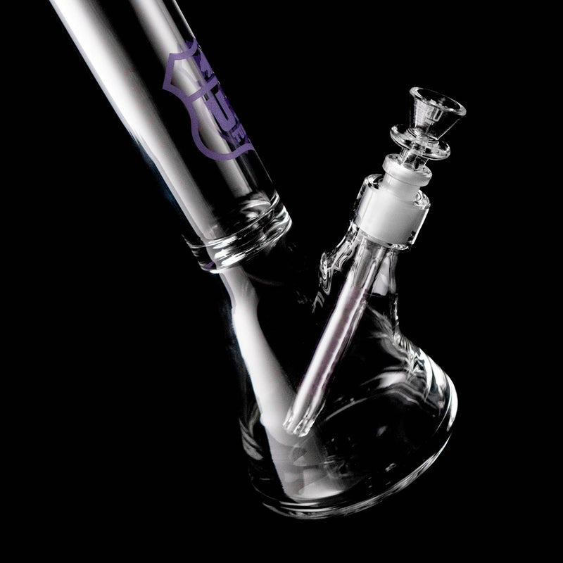 US Tubes - 12" Beaker 50x5 - Constriction - Purple Highway Outline - The Cave