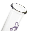 US Tubes - 12" Beaker 50x5 - Ice Pinch - Purple Highway Outline - The Cave