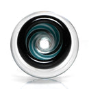 Aaron Vigil - Worked Martini Slide - 18mm - Agua & White w/ Steelwool - The Cave