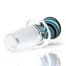 Aaron Vigil - Worked Martini Slide - 18mm - Agua & White w/ Steelwool - The Cave