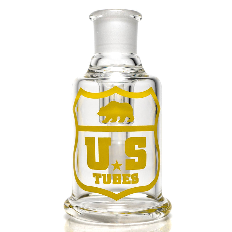 US Tubes - Dry Catcher - 18mm 90° - Yellow Highway Outline - The Cave